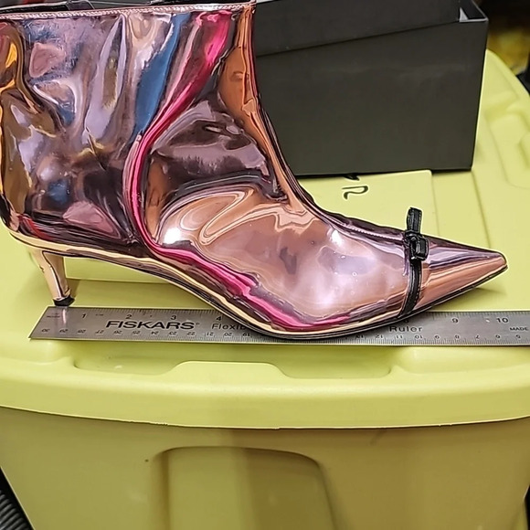 Marco de Vincenzo metallic bow booties 9.5 - Picture 9 of 10